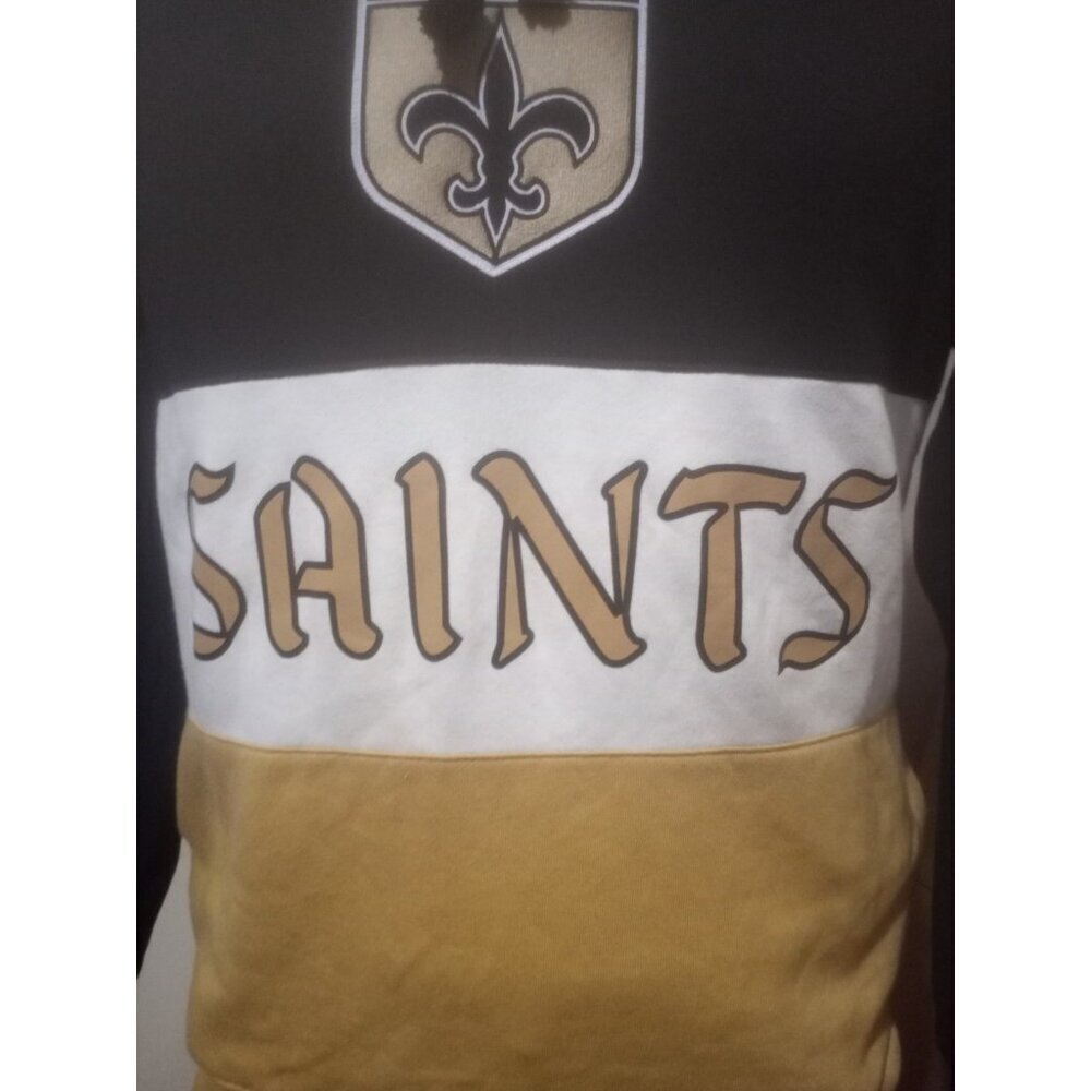 Mitchell & Ness New Orleans Saints Throwback Sweatshirt Hoodie Mens Large L - Picture 4 of 11